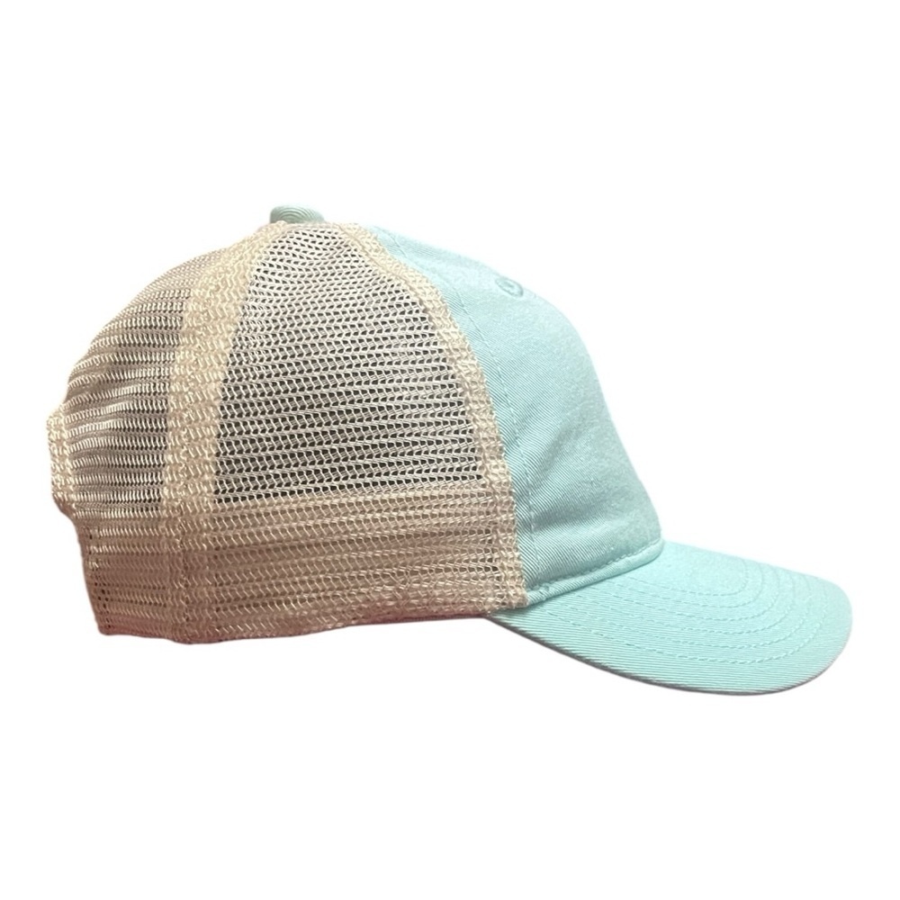 Salt Life Sea Foam Green Blue and Cream Trucker Snapback hat - Picture 4 of 8